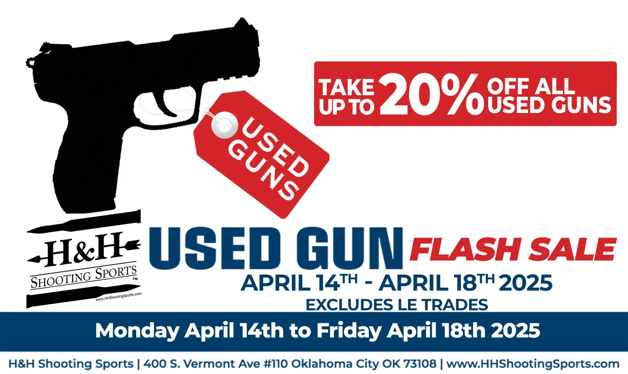 Used Gun Flash Sale – April 14th – 18th