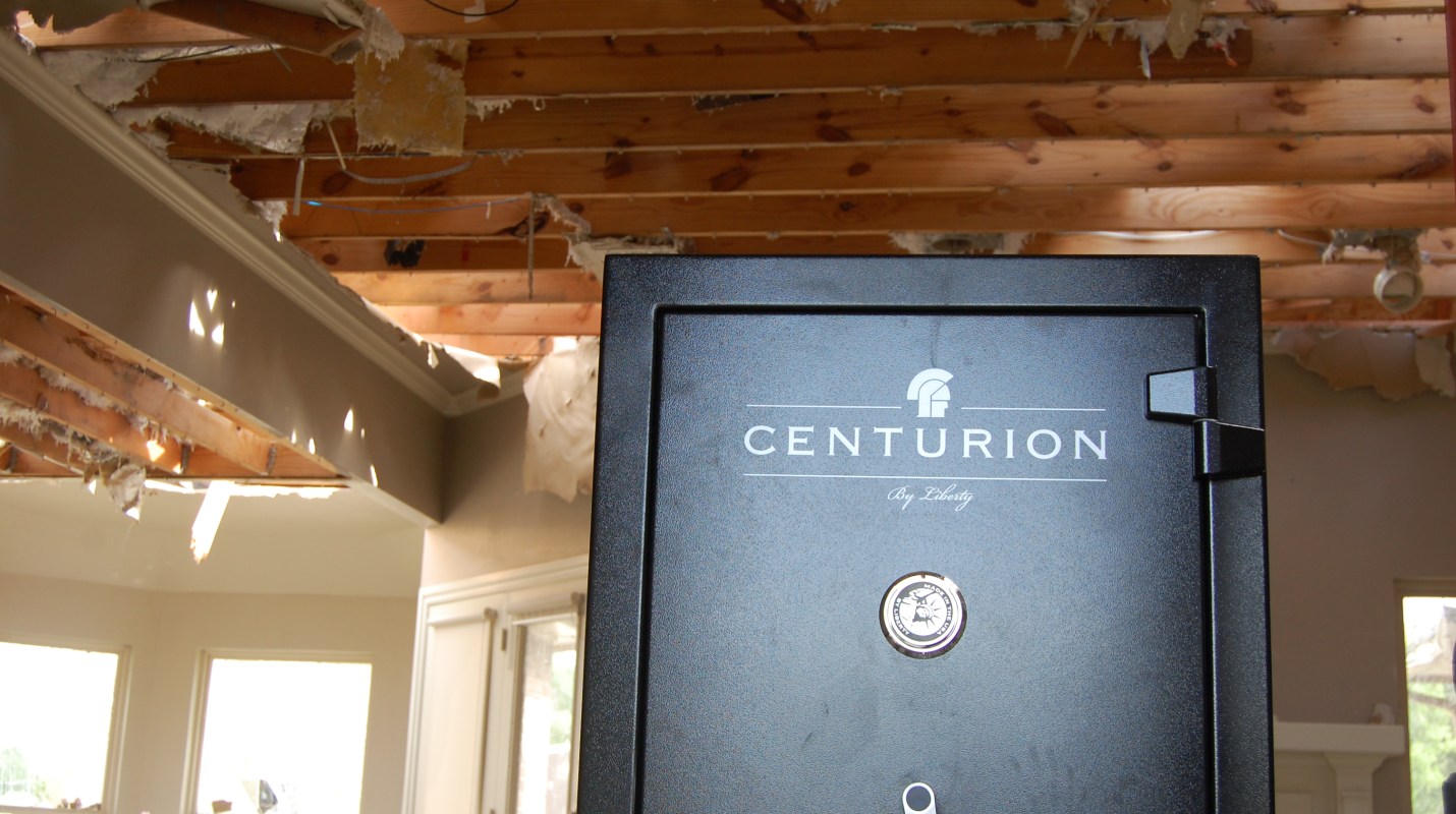 Liberty Centurion Safe removed from Tornado damaged house