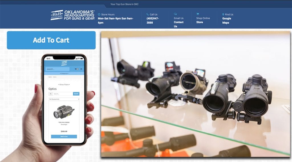 Shop Optics at H&H Shooting Sports in OKC