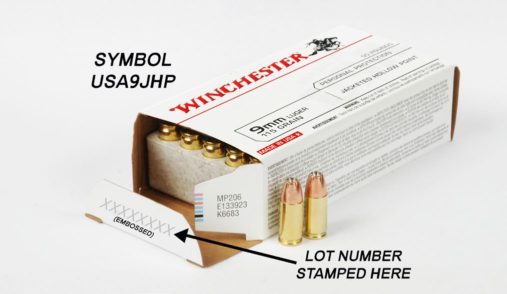 Winchester 9mm FMJ Ammunition Recall Notice in Oklahoma City