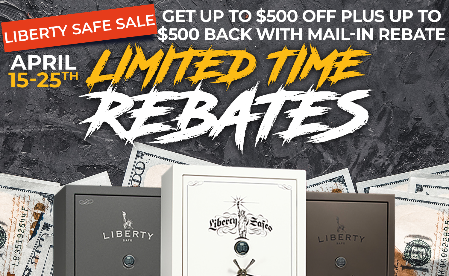 Spring into Savings with Liberty Safes Mail-In Rebates!
