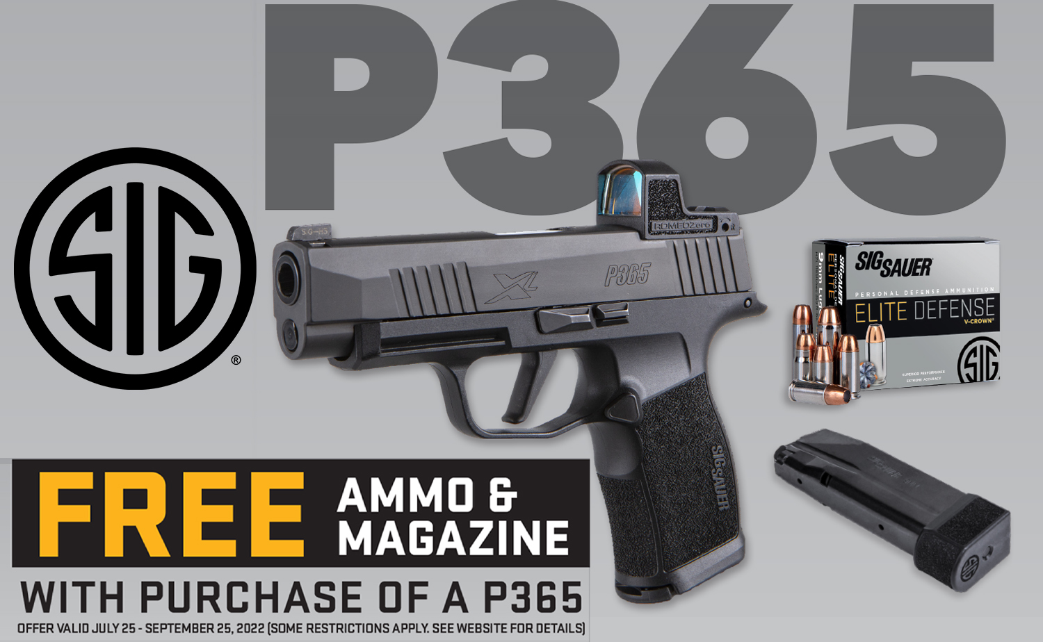 Sig Sauer P365 Promo – Free Ammo & Magazine