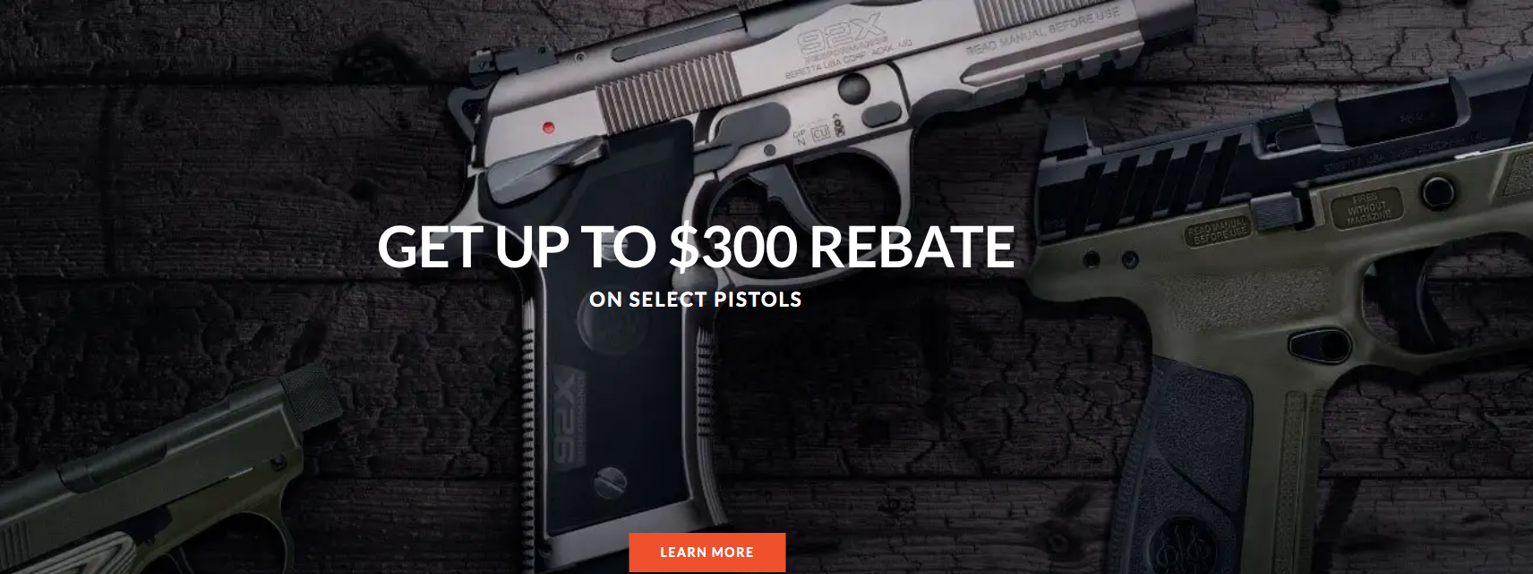 Beretta Rebates – Great offers!!  Valid until 12/31/2023