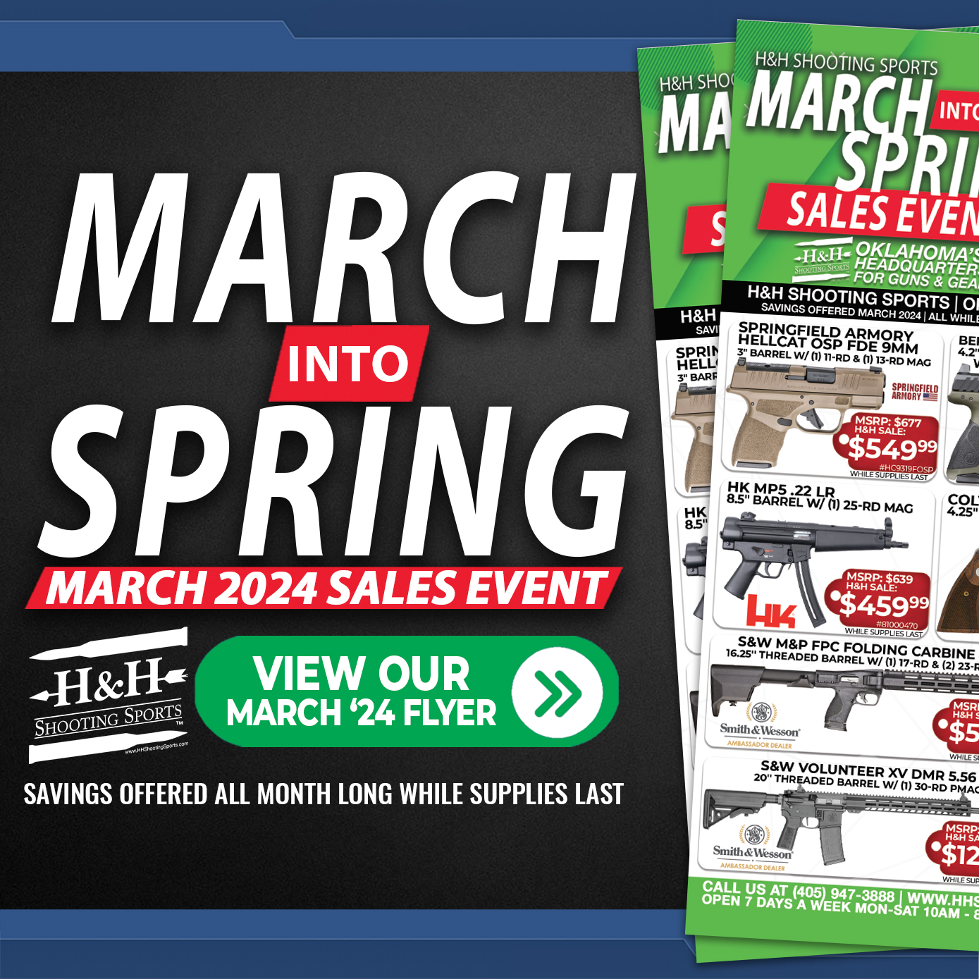March into Spring Sales Event – March 2024