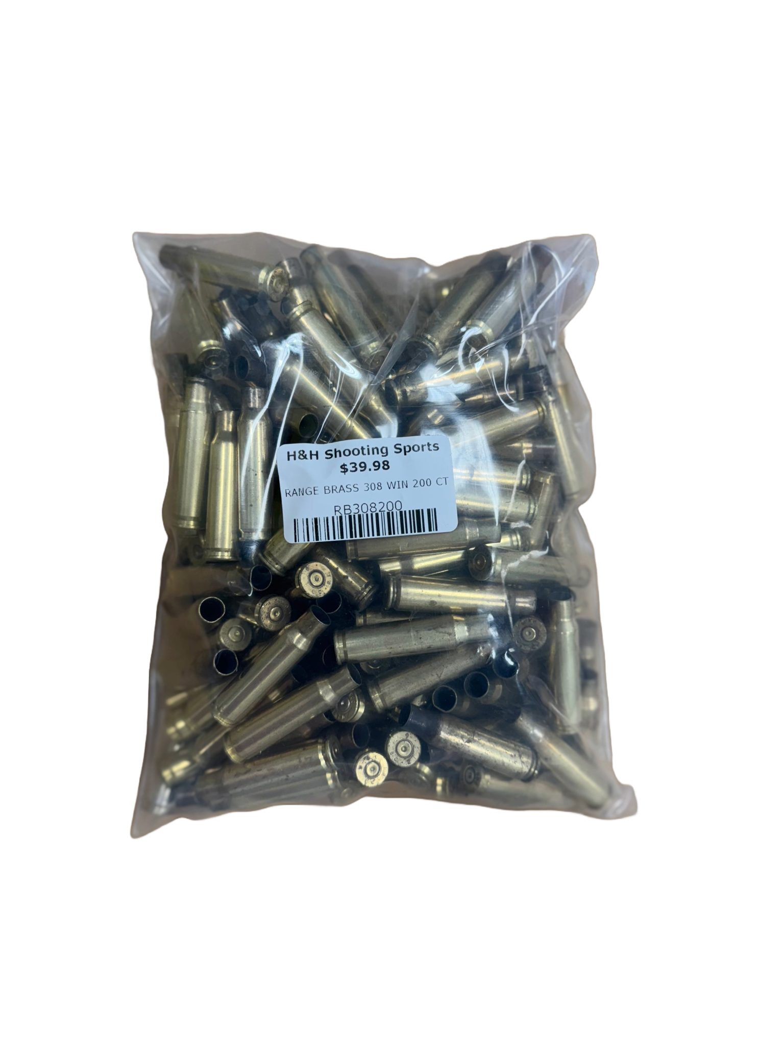 308 WIN box of 200 Range Brass
