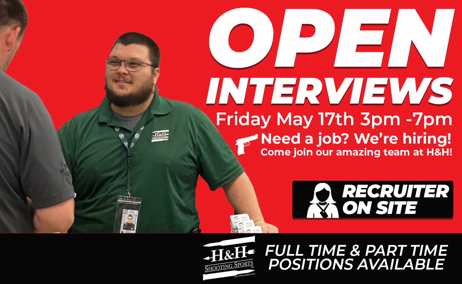 Bullseye Your Dream Job: H&H Shooting Sports Open Interview Now Hiring Event!