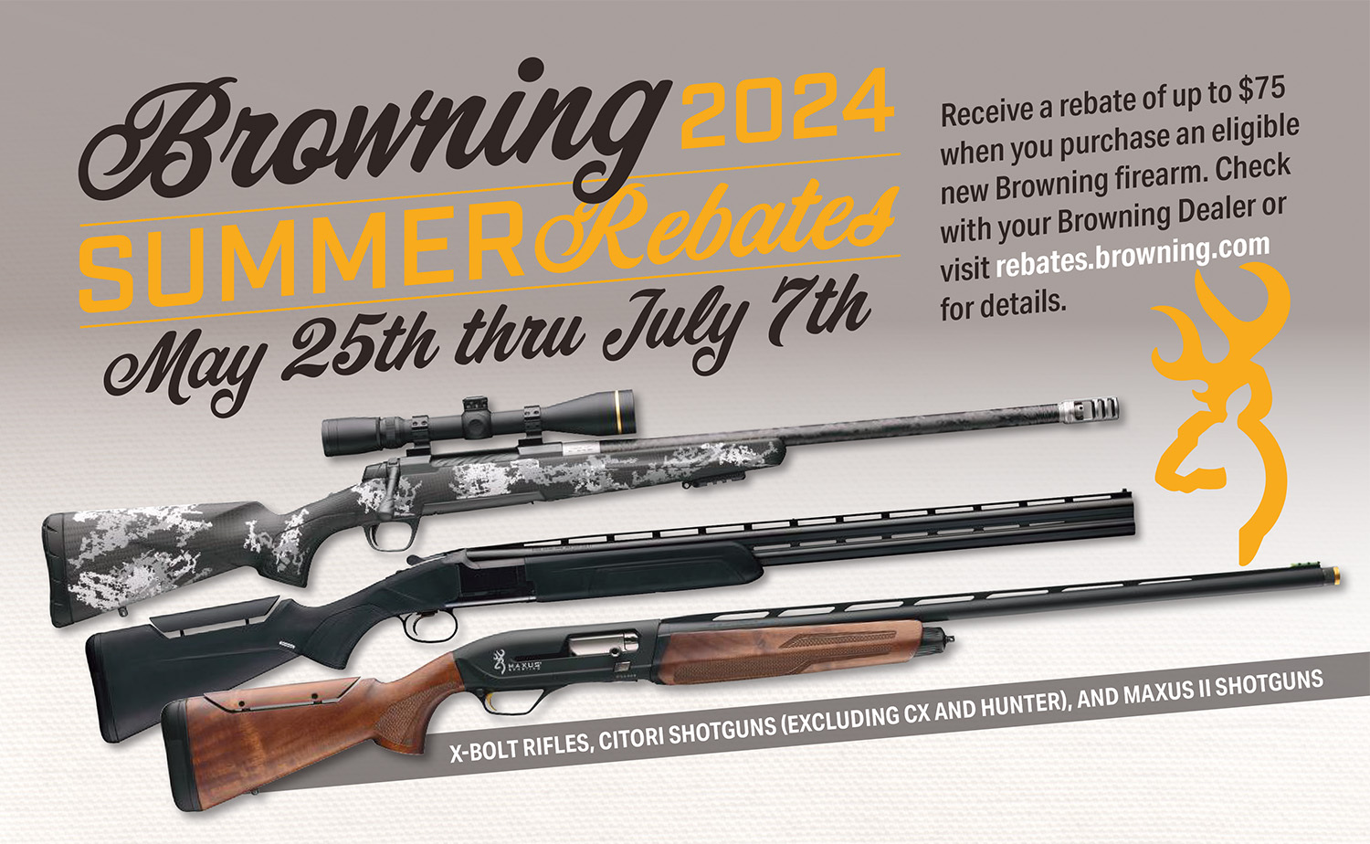 Browning 2024 Summer Rebates
