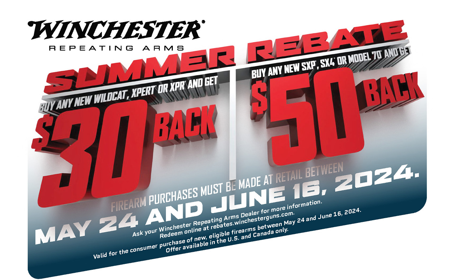 Winchester Summer Rebates