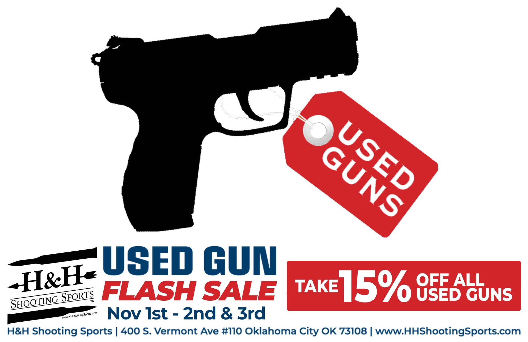 Used Gun Flash Sale – Nov 1st – 2nd & 3rd