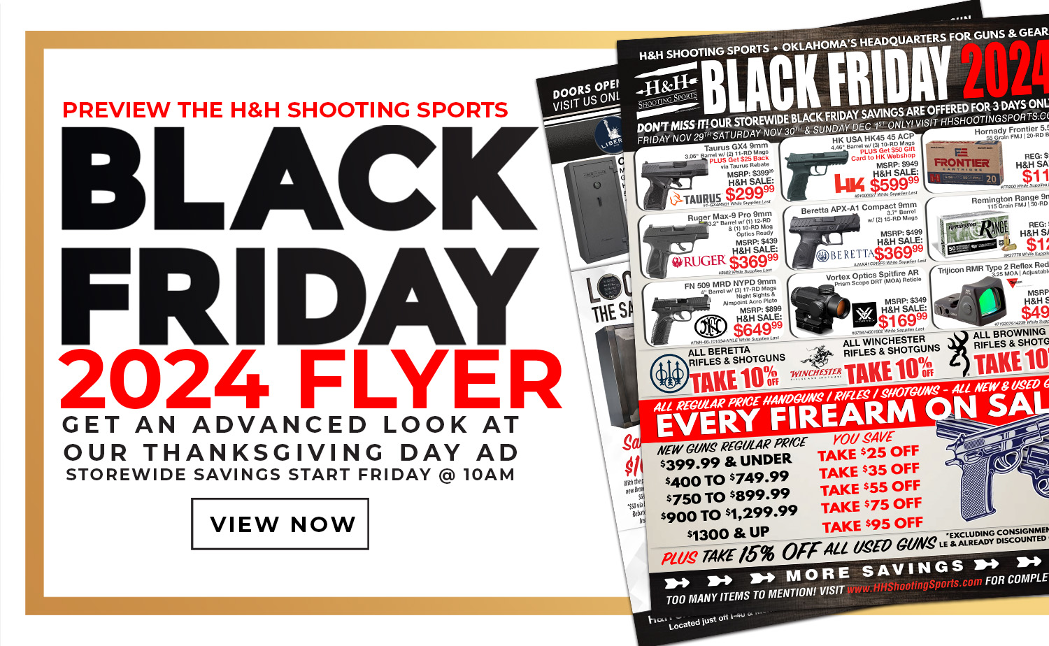 Black Friday 2024 at H&H Shooting Sports