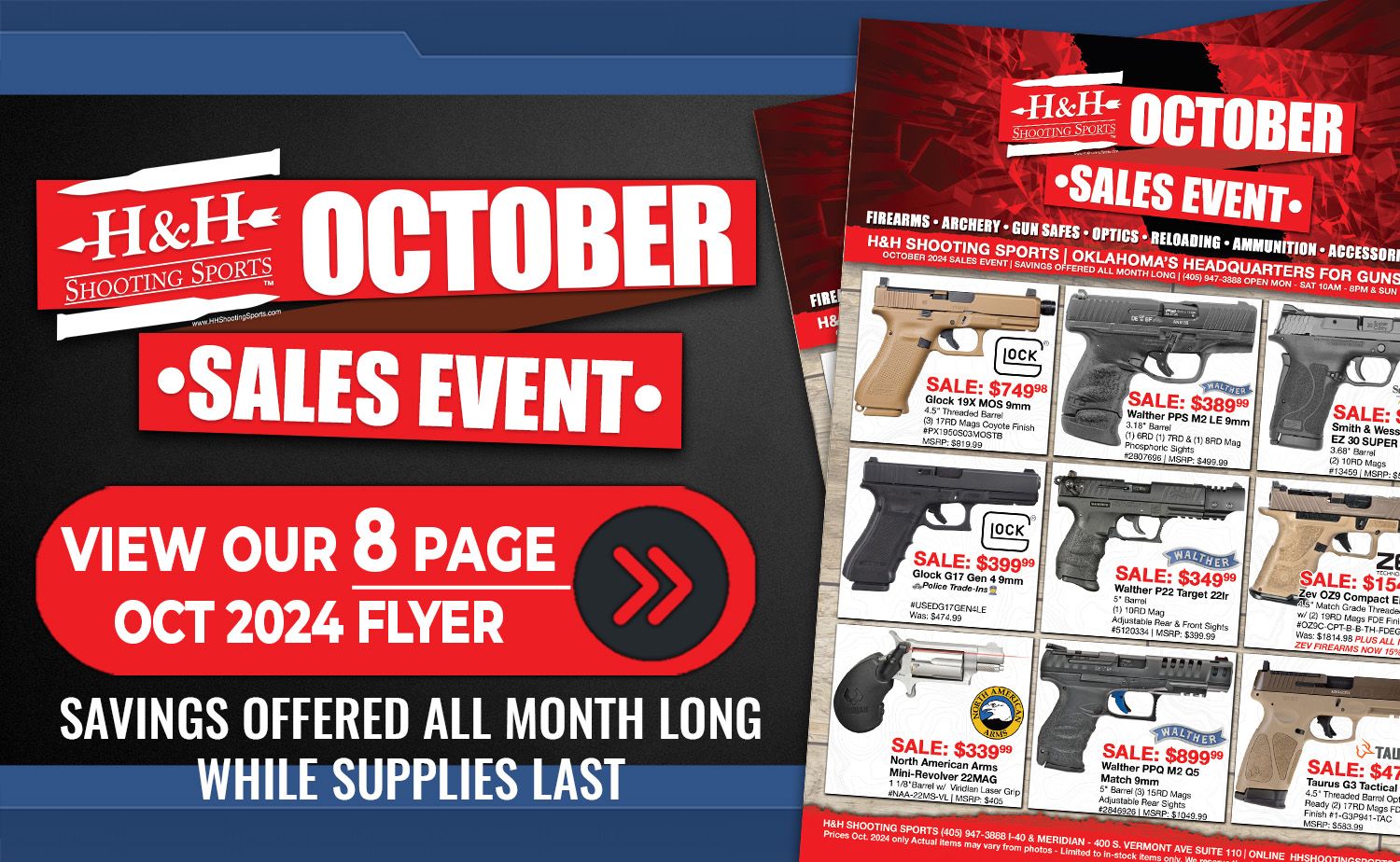 Score Big on Guns, Gear, and Safes at Our October Sales Event!
