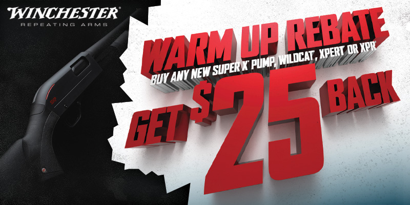 Winchester Warm-Up Rebate Feb 1st – March 31st 2025